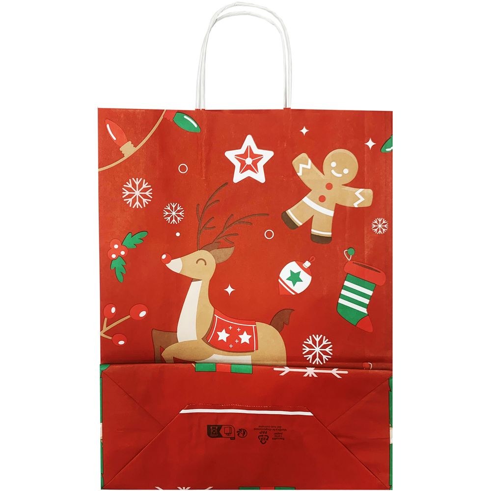 Punga SAVCOM Kraft Christmas, mica, diverse modele