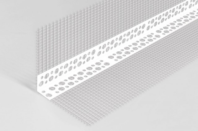 Profil PVC colt cu plasa 10 x 10 x 250 cm