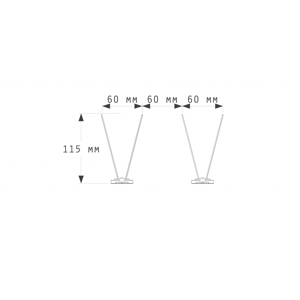 Banda antipasari TIB B, 341 x 60 x 115 mm