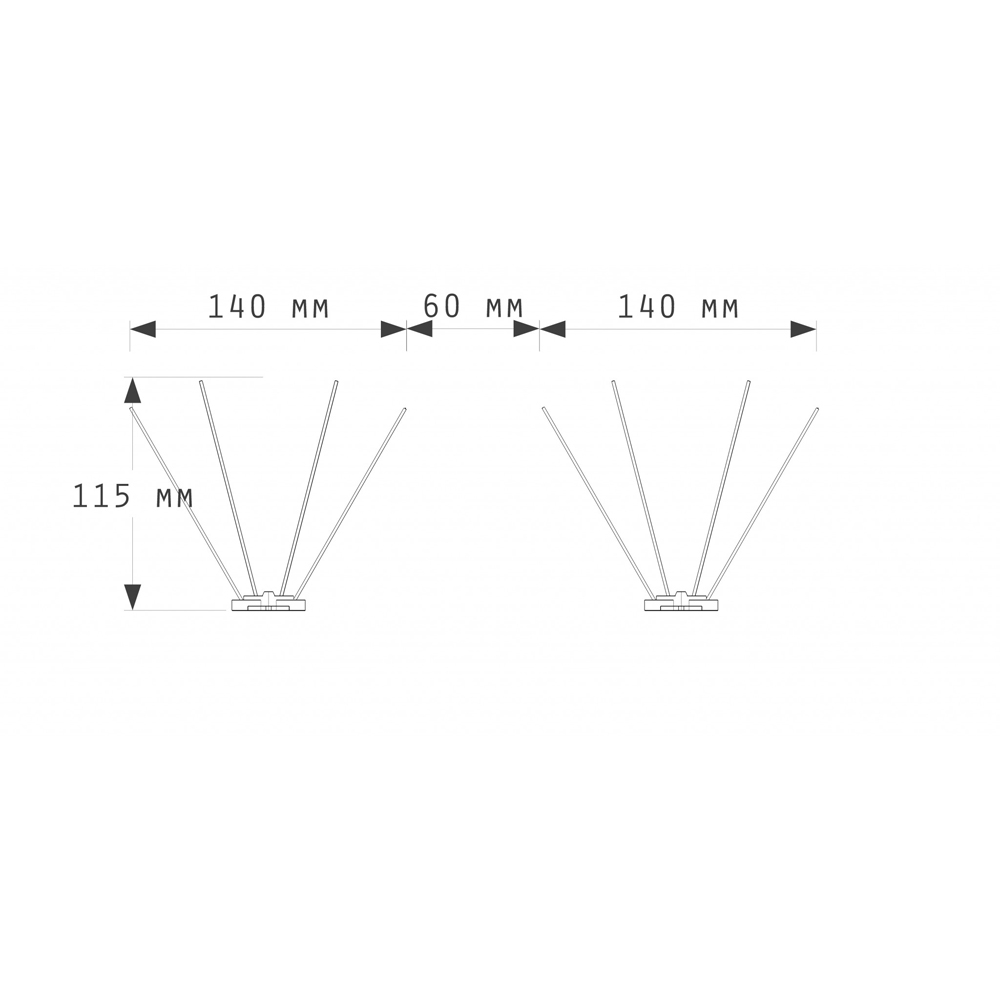 Banda antipasari TIB BS, 341 x 60 x 115 mm
