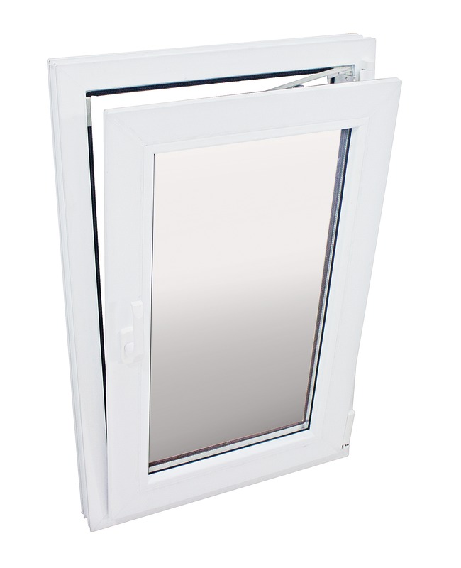 Fereastra termopan FENSTERWELT, PVC, 5 camere, 86 x 116 cm, deschidere oscilobatanta dreapta, alb