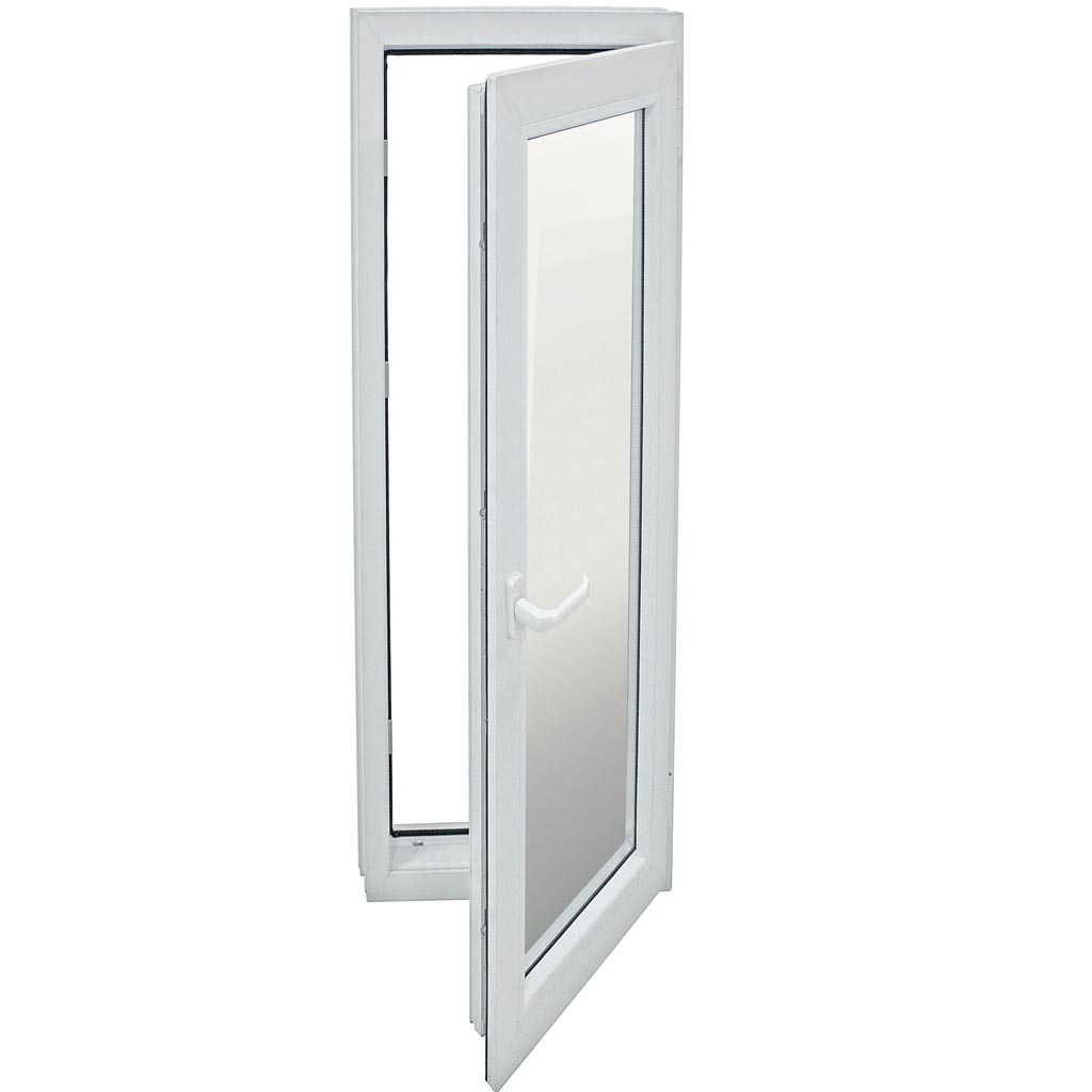 Usa exterior FENSTERWELT, cu geam, 5 camere, stanga, PVC, 76 x 205 cm, alb