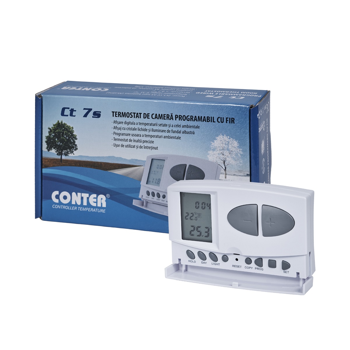 Termostat de camera programabil cu fir Conter CT7S