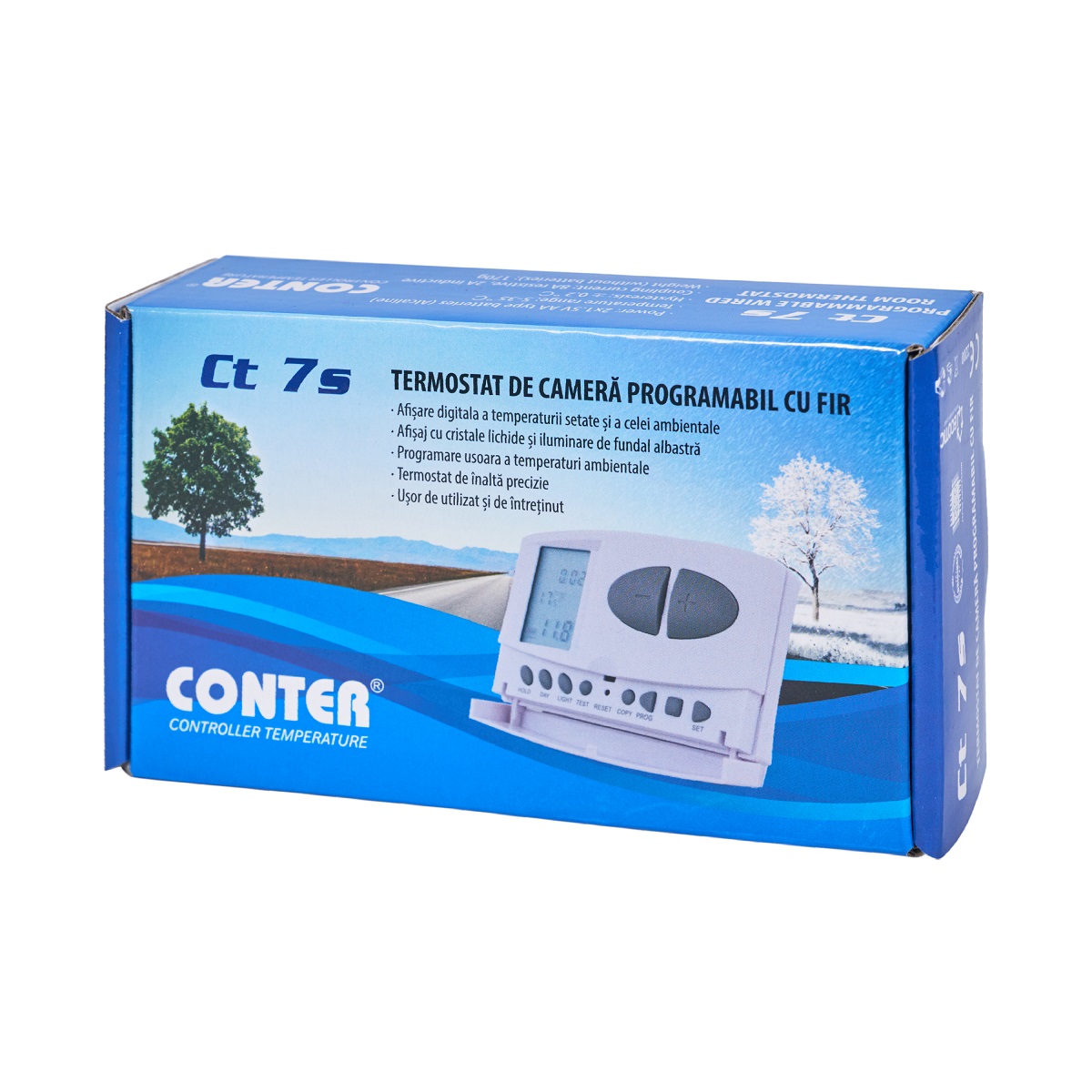 Termostat de camera programabil cu fir Conter CT7S