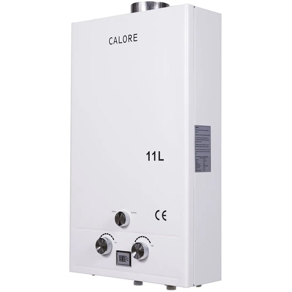 Instant apa calda pe gaz GPL/GN, 11l/min, 20kW, tiraj fortat, alb