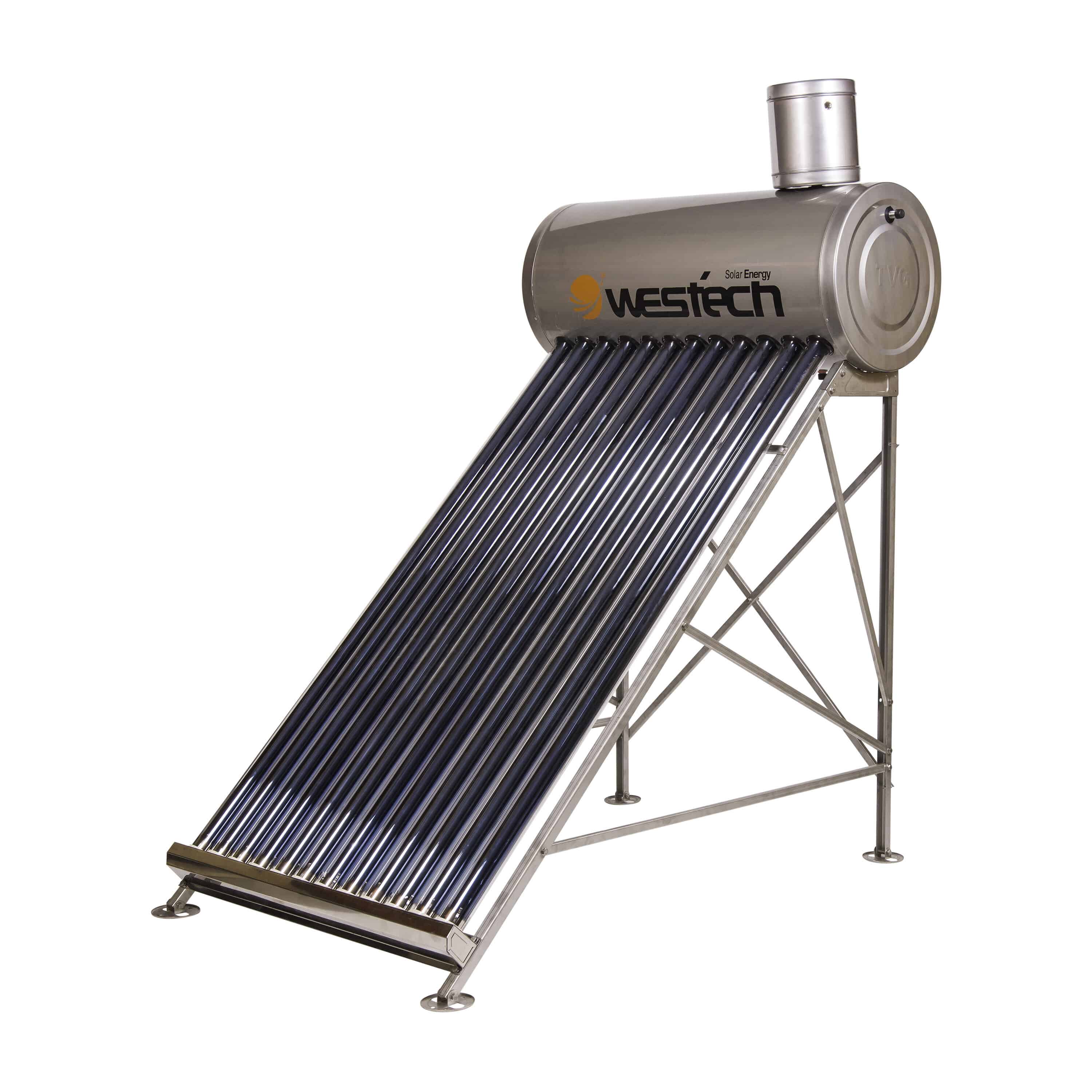 Panou solar nepresurizat, volum rezervor 150L, 15 tuburi Westech