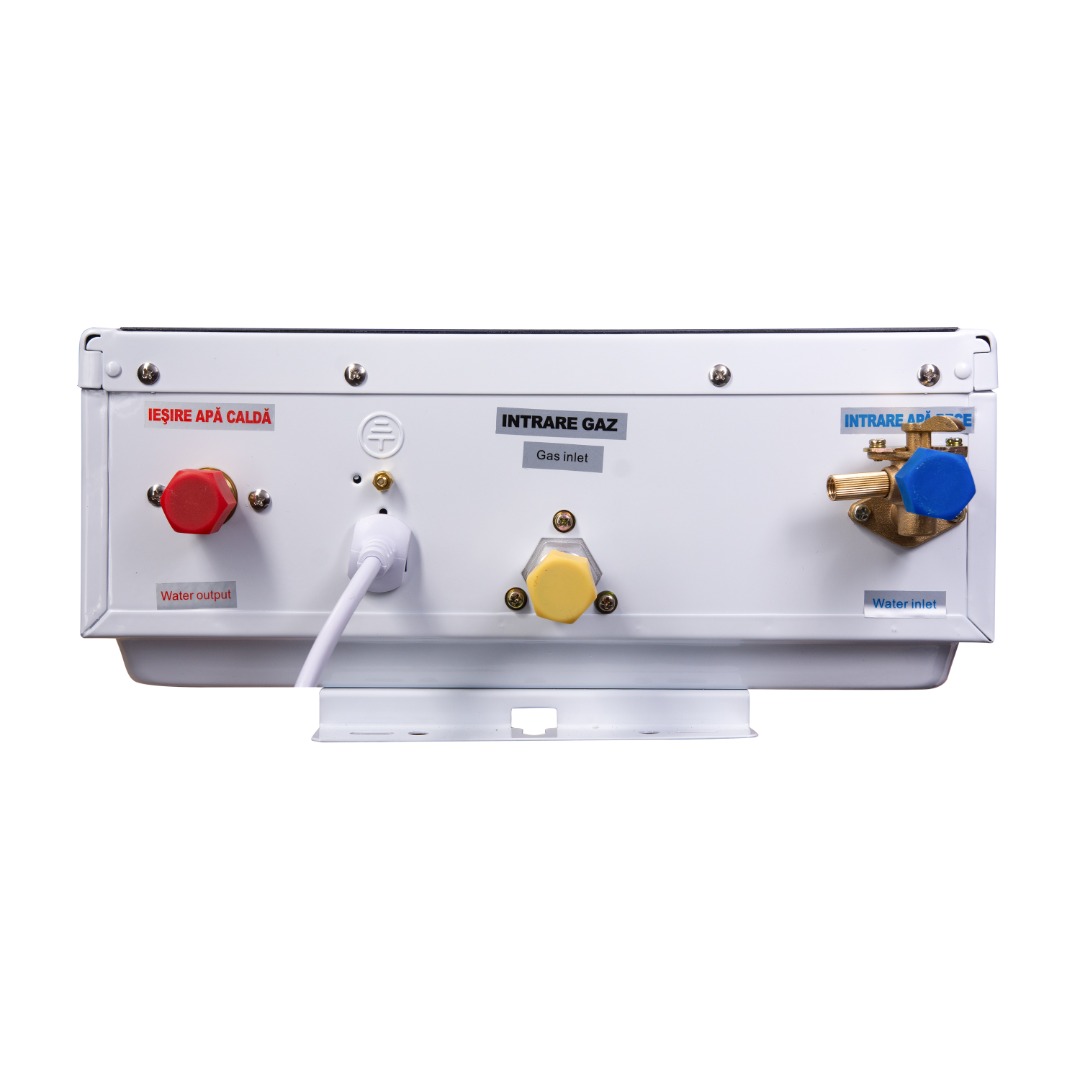 Instant apa calda pe gaz GPL/GN Calore Premium, 11l/min, 22kW, tiraj fortat, alb