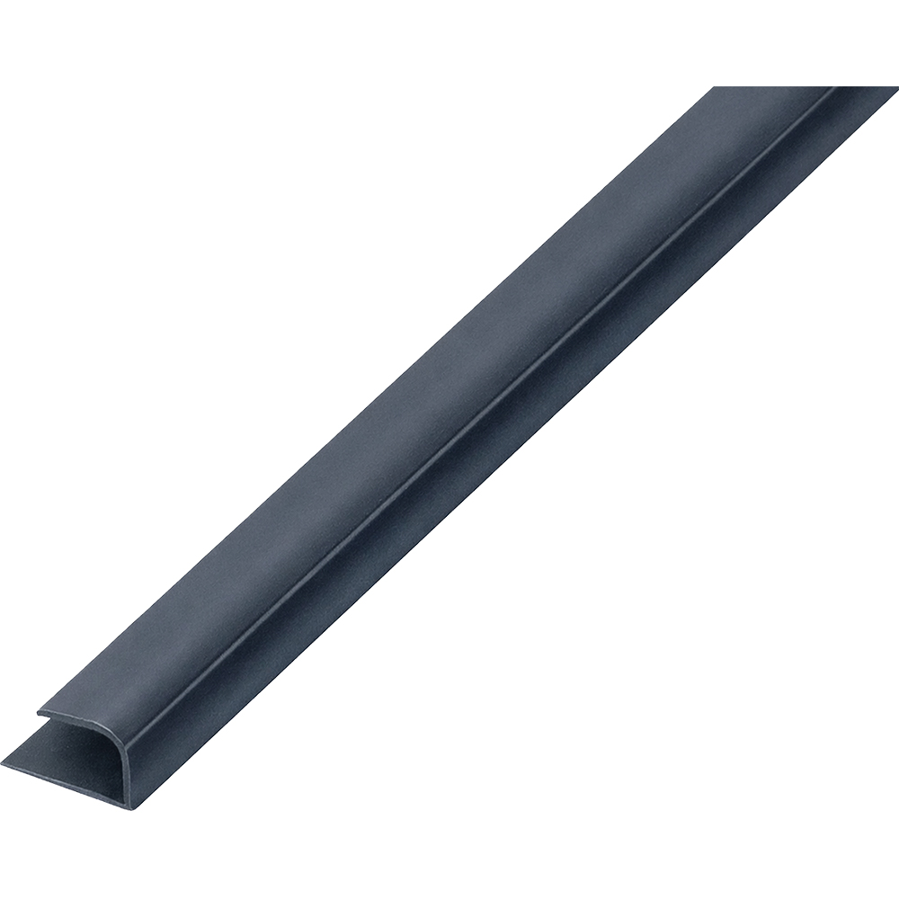 Profil U lambriu Sunny Plast, PVC, 3 m, gri antracit