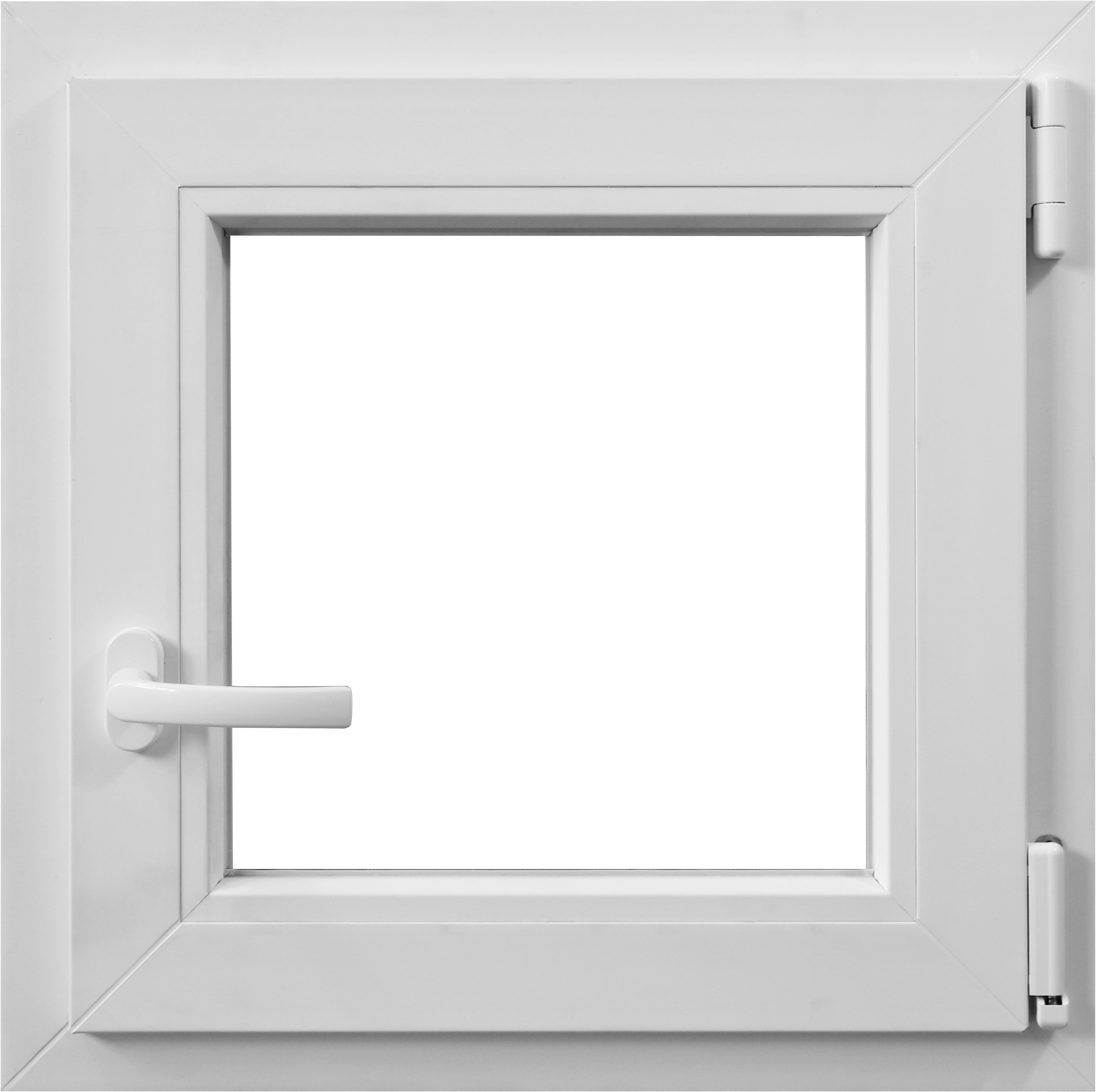 Fereastra termopan APLAST, PVC, 4 camere, 56 x 56 cm, deschidere batanta dreapta, alb