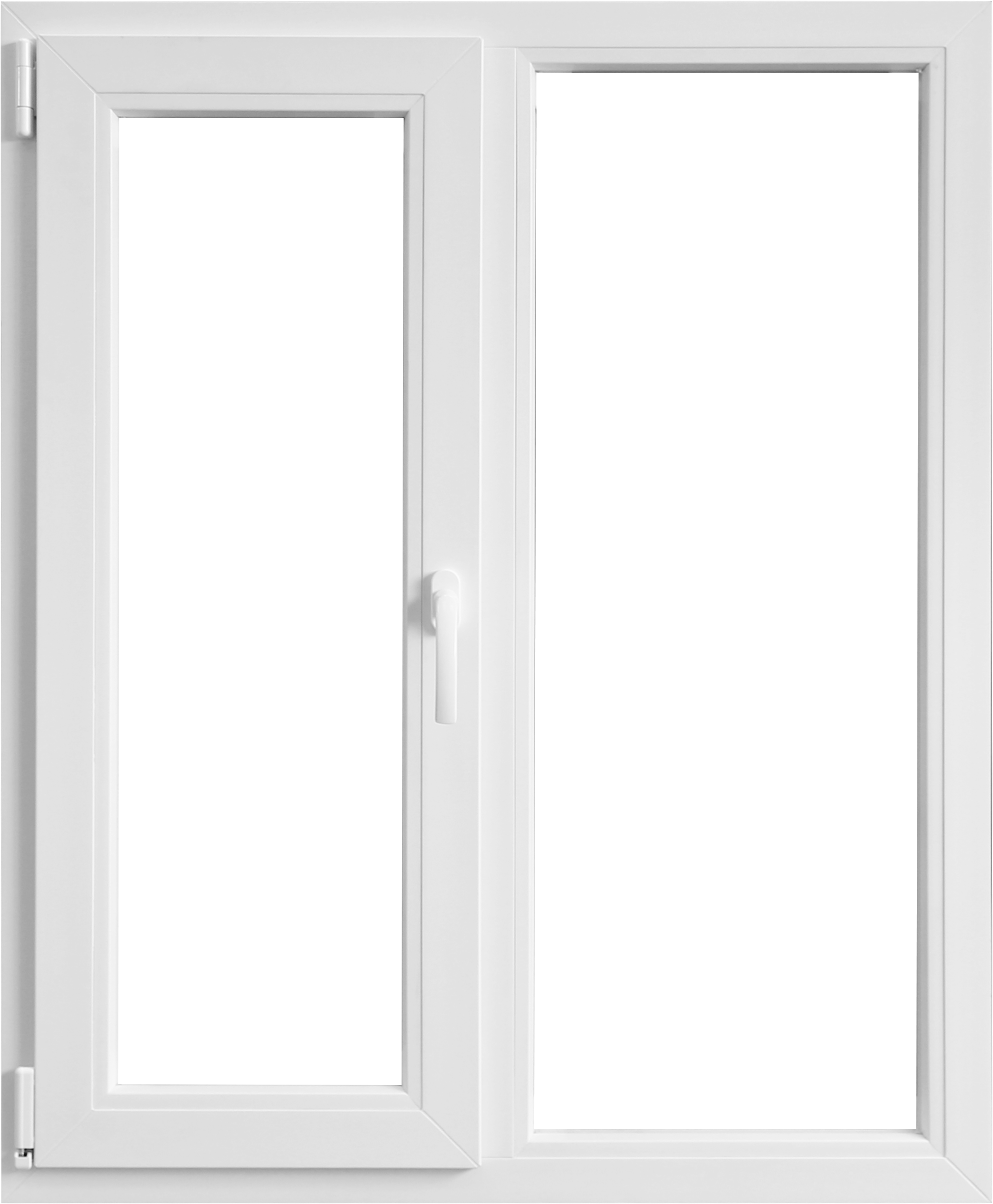 Fereastra termopan APLAST, PVC, 4 camere, 100 x 100 cm, deschidere batanta stanga, alb