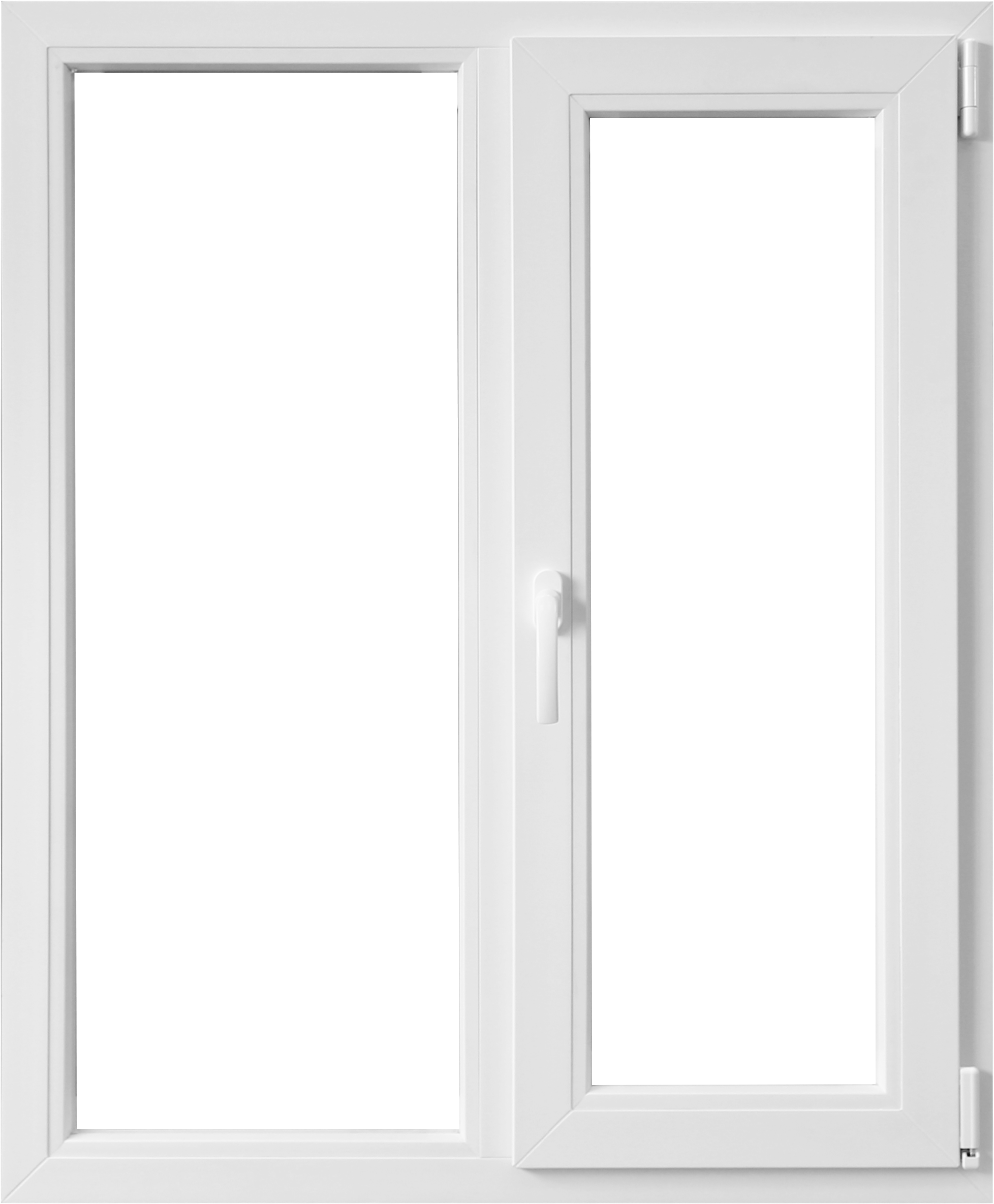 Fereastra termopan APLAST, PVC, 4 camere, 100 x 100 cm, deschidere batanta dreapta, alb