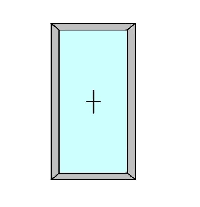 Fereastra termopan APLAST, PVC, 4 camere, 116 x 116 cm, deschidere batanta, alb