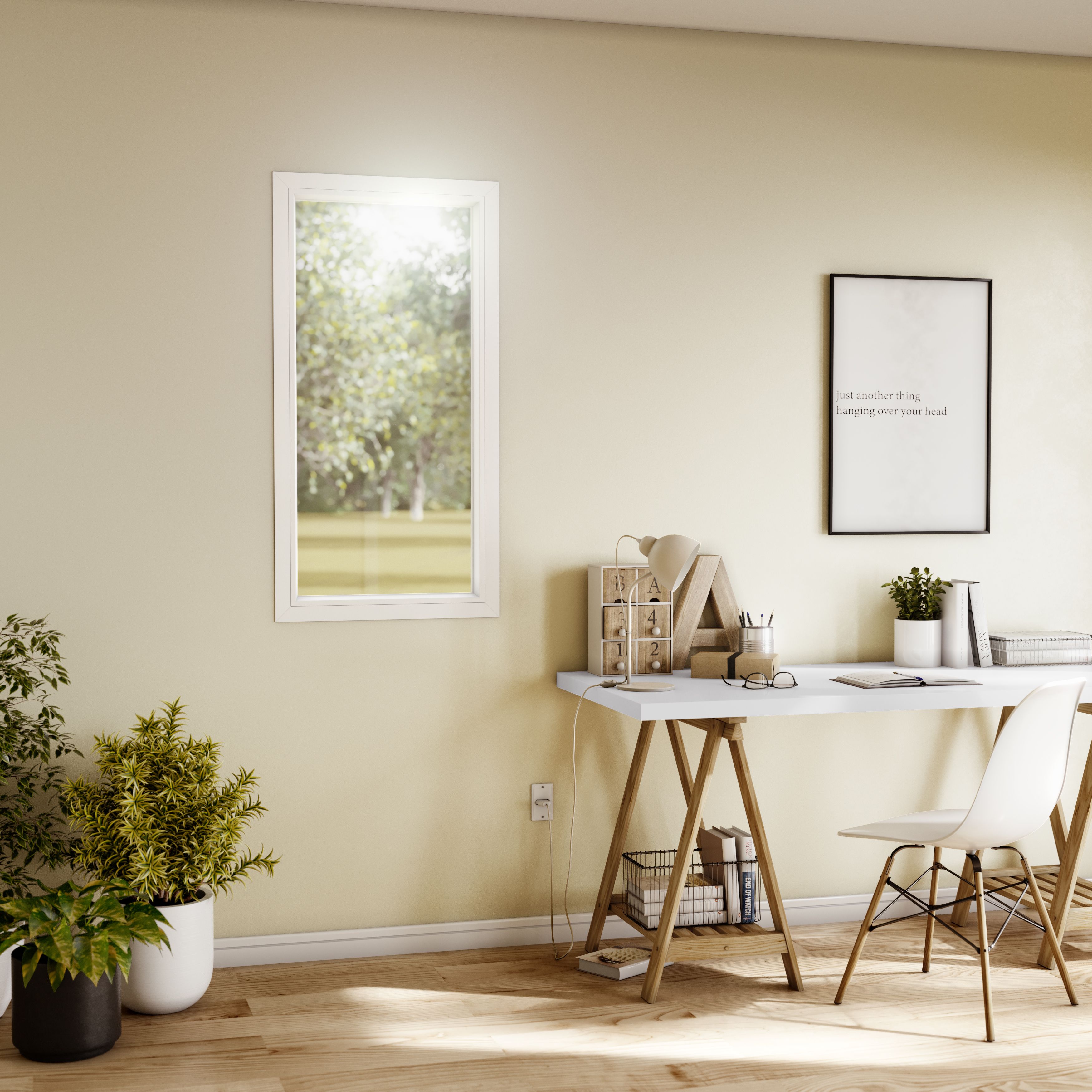 Fereastra termopan APLAST, PVC, 4 camere, 56 x 116 cm, deschidere fixa, alb