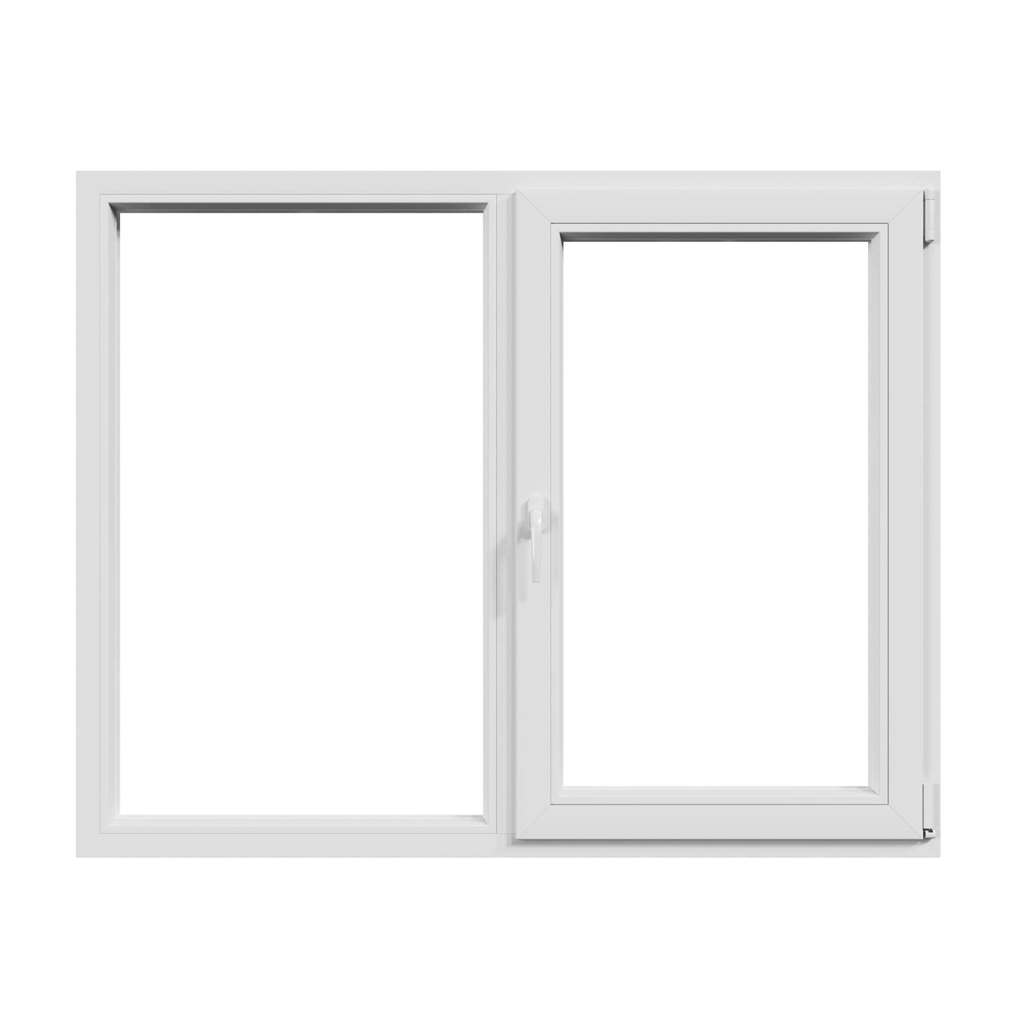 Fereastra termopan APLAST, PVC, 4 camere, 136 x 116 cm, deschidere oscilobatanta dreapta, alb