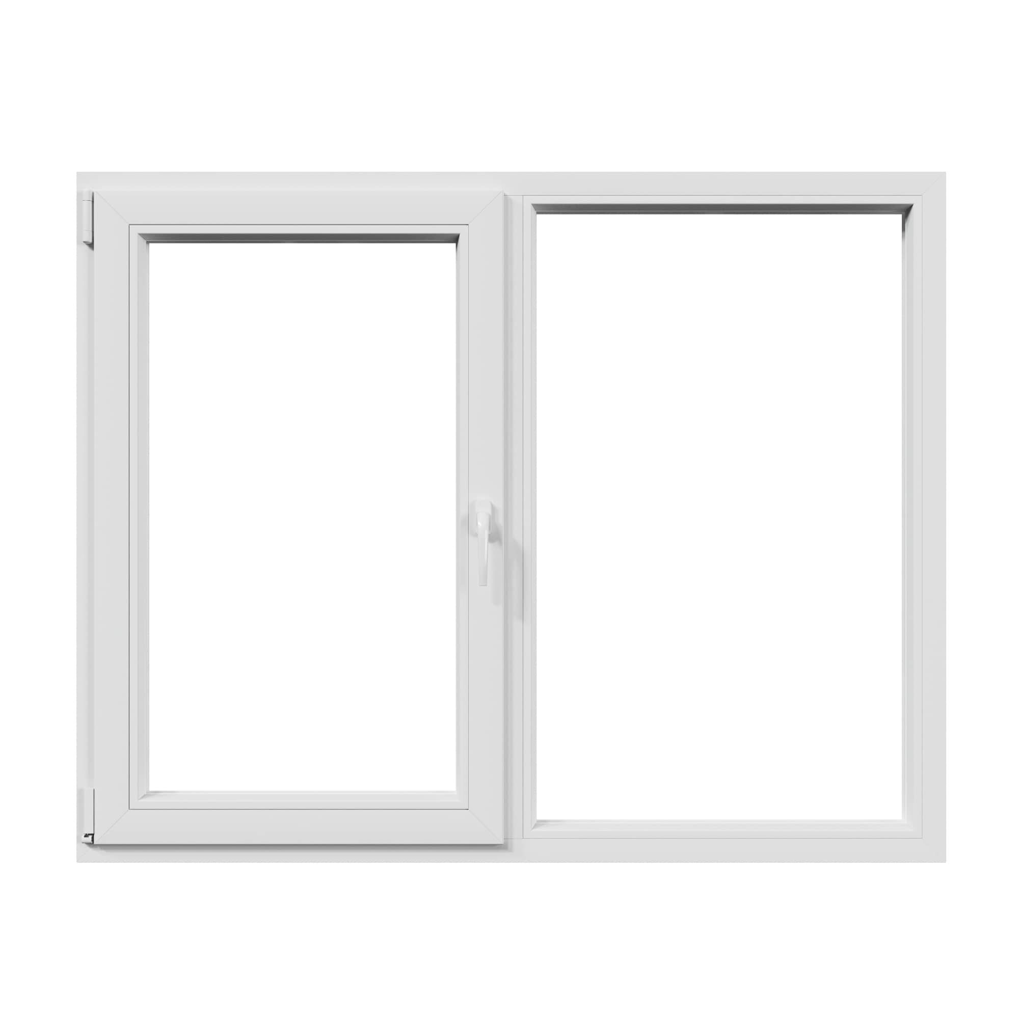 Fereastra termopan APLAST, PVC, 4 camere, 136 x 116 cm, deschidere oscilobatanta stanga, alb