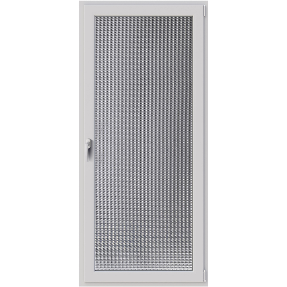 Usa balcon APLAST, cu geam, stanga, PVC, 4 camere, 88 x 192 cm, alb