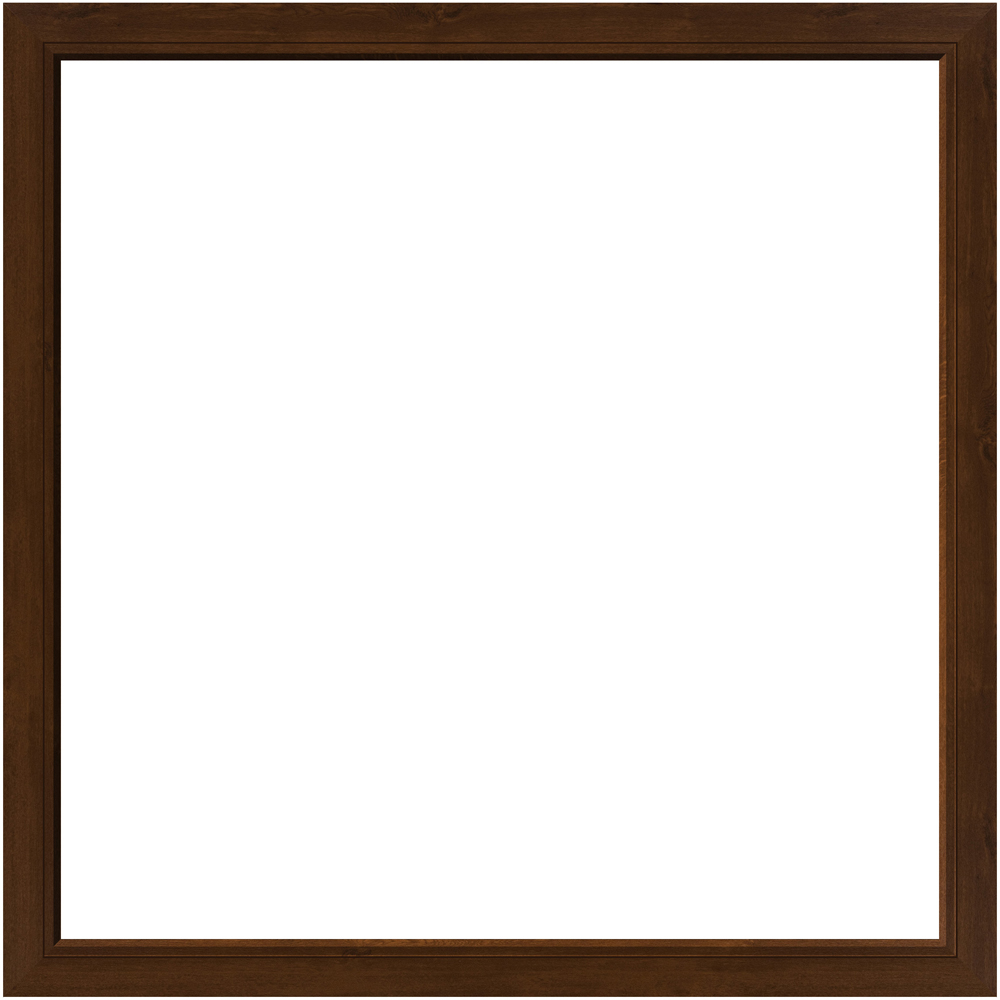 Fereastra termopan APLAST, PVC, 5 camere, 116 x 116 cm, deschidere fixa, maro