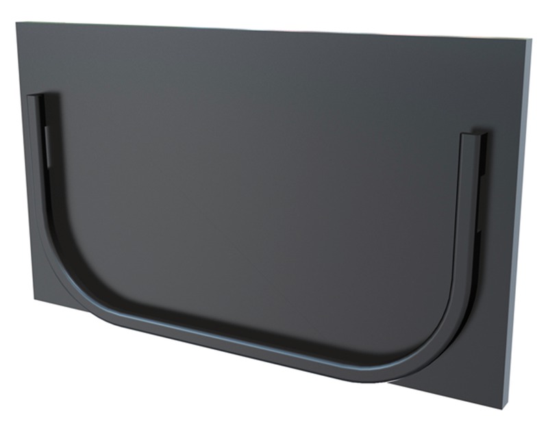 Capat plastic Rigola Stpark, 7 cm, negru  Vodaland