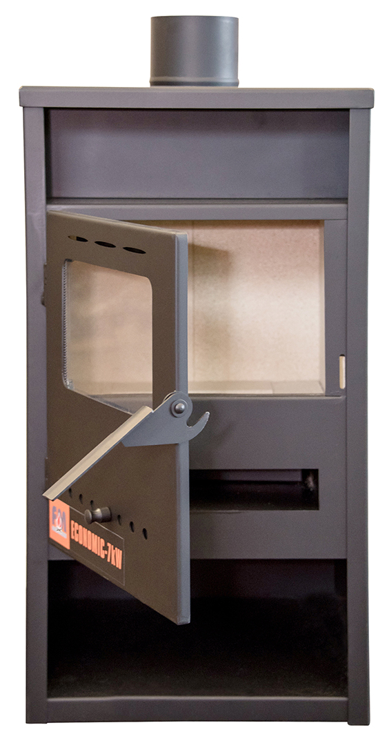 Semineu economic pe lemne, 7 kW, 41 x 41 x 85 cm