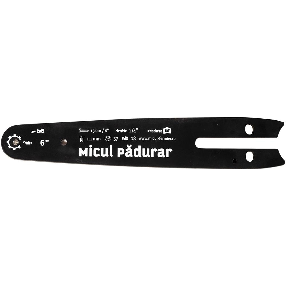 Lama drujba Micul Padurar MP-DA7003-G01, 15cm, pas 1/4'', canal 1.1mm, 37 pinteni, 18 dinti