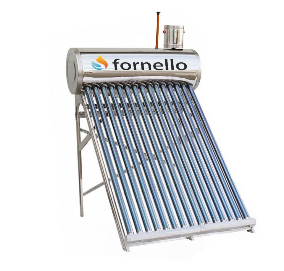 Panou solar nepresurizat, volum rezervor 122L, 15 tuburi Fornello