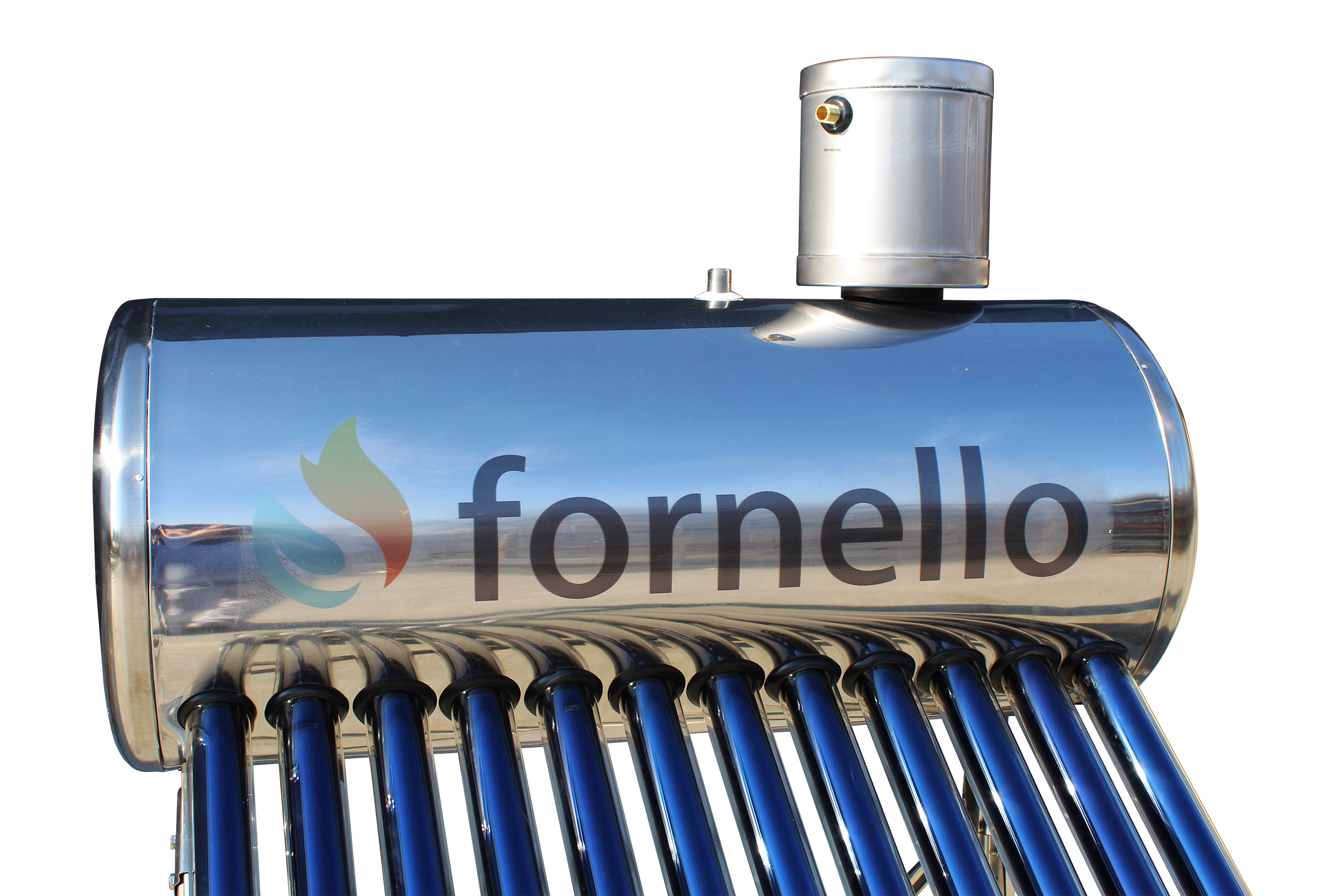 Panou solar nepresurizat, volum rezervor 122L, 15 tuburi Fornello