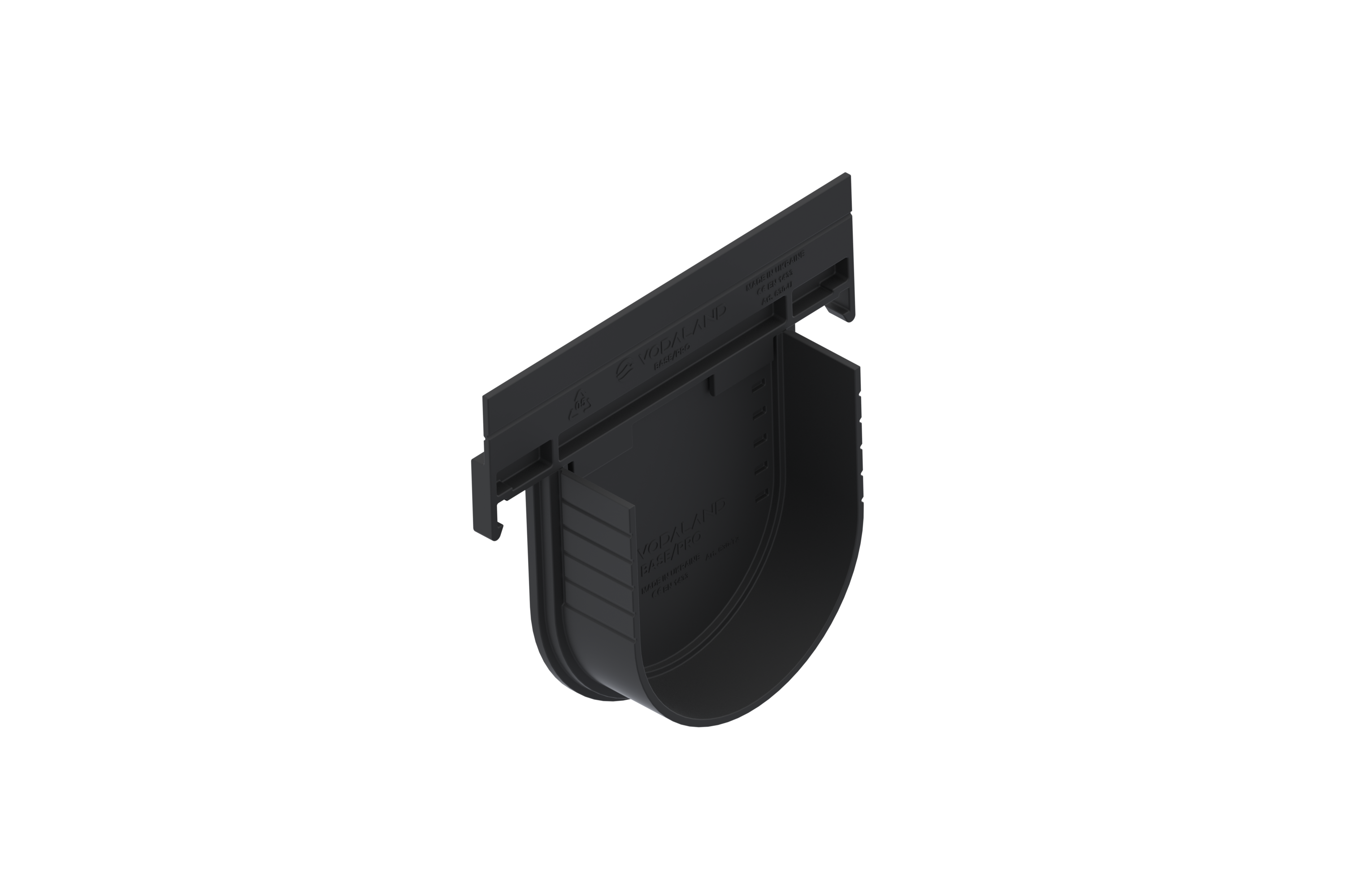 Placa capat pentru rigola, polipropilena, exterior, 156 mm x 146 mm  Vodaland