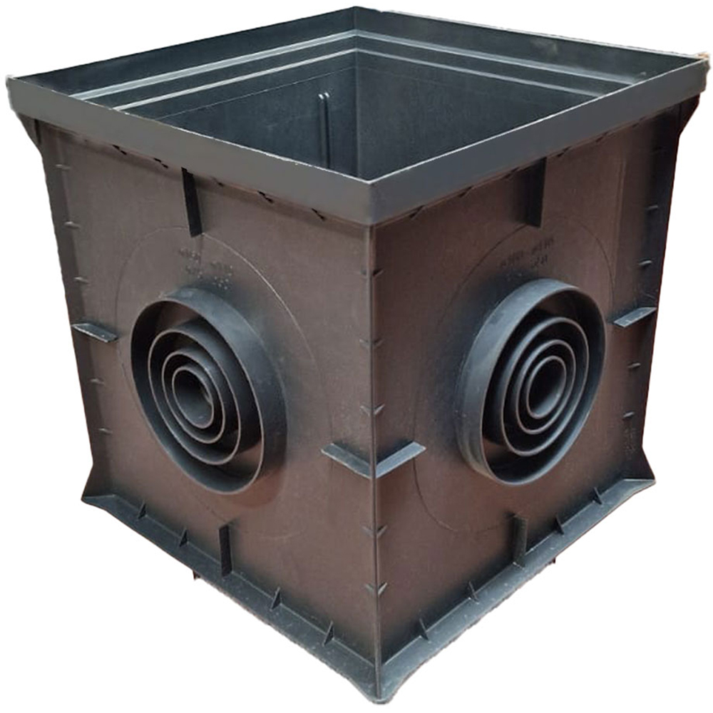 Camin pluvial VODALAND 8472IN, polipropilena, A15-C250, 400 x 400 x 400 mm, negru