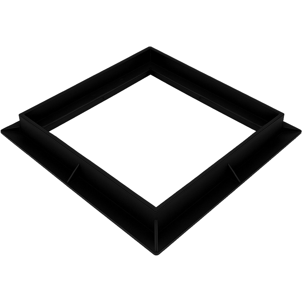 Cadru pentru camin pluvial VODALAND 78472IN, polipropilena, A15, 400 x 400 mm, negru