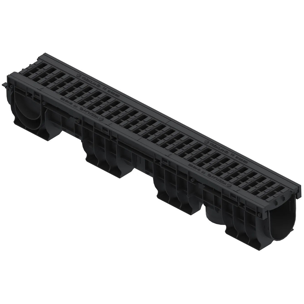 Rigola PP VODALAND, gratar compozit, traficabila Cl B125, 1 x 16 x 16.5 cm
