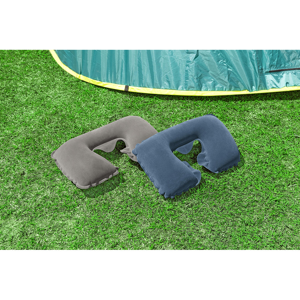 Perna gonflabila de calatorie BESYWAY, pentru gat, 37 x 24 x 10 cm, vinil, asortate