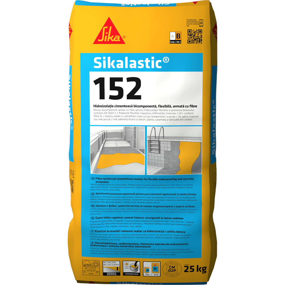 Hidroizolatie bicomponenta SIKA ROMANIA Sikalastic 152, comp B, 25Kg