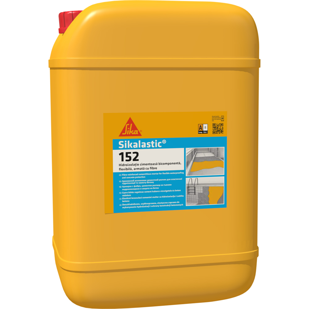 Hidroizolatie bicomponenta SIKA Sikalastic 152, comp A, 8Kg