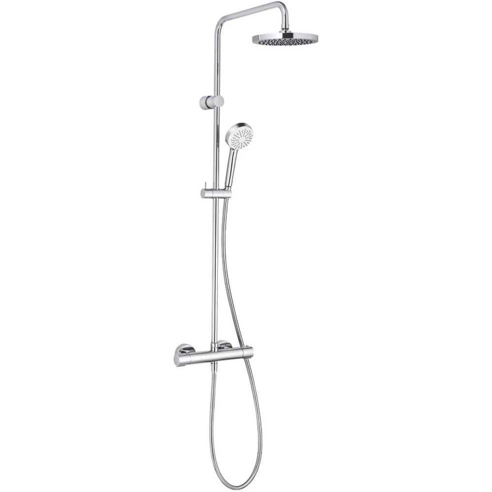 Sistem dus KLUDI Logo 6809405-00 20, termostat, 1 functie, crom