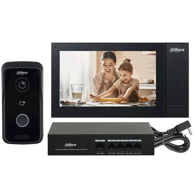 Kit Video Interfon Negru