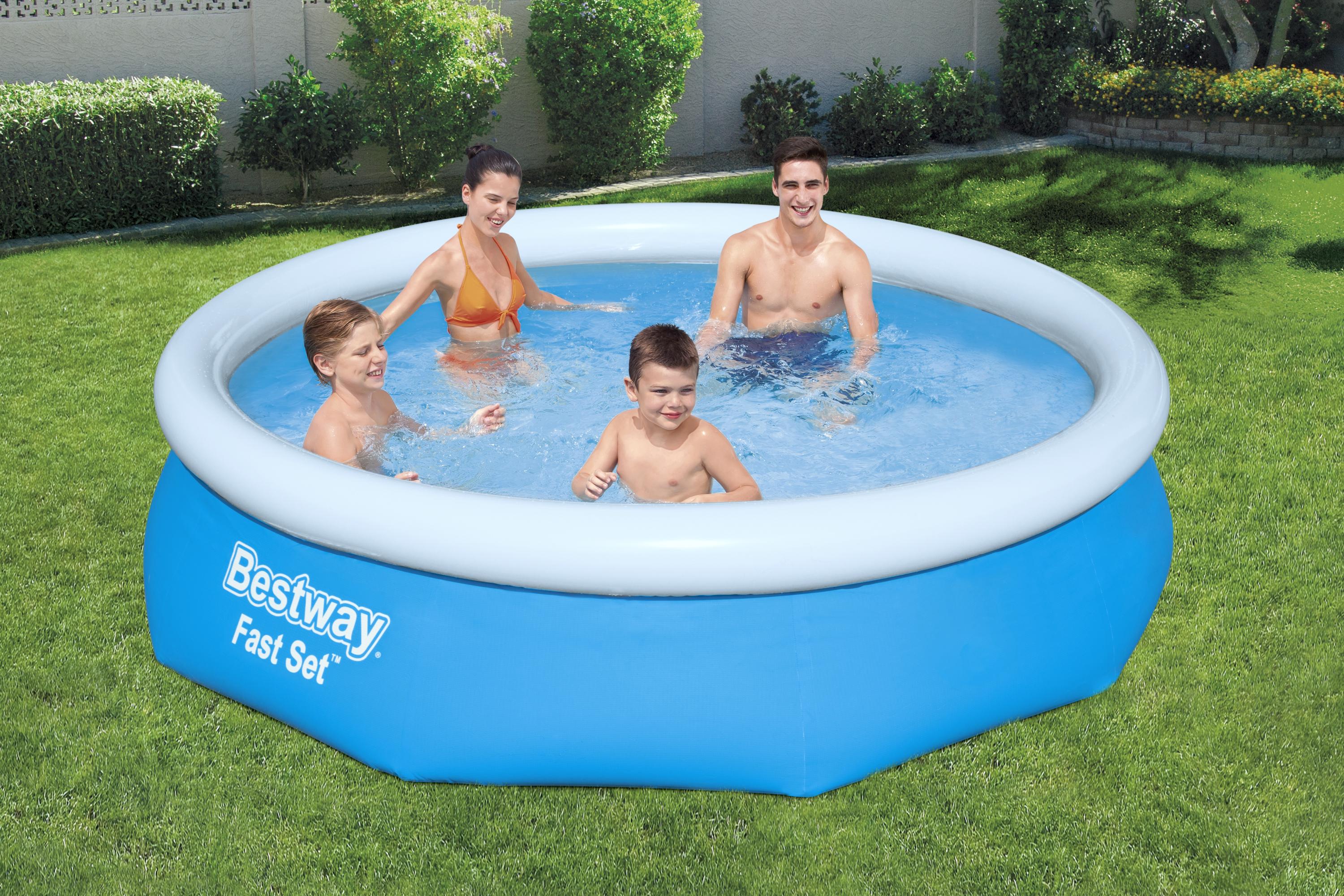 Piscina gonflabila BESTWAY, rotunda, 305 x 76 cm, 3800 L, sistem de filtrare inclus