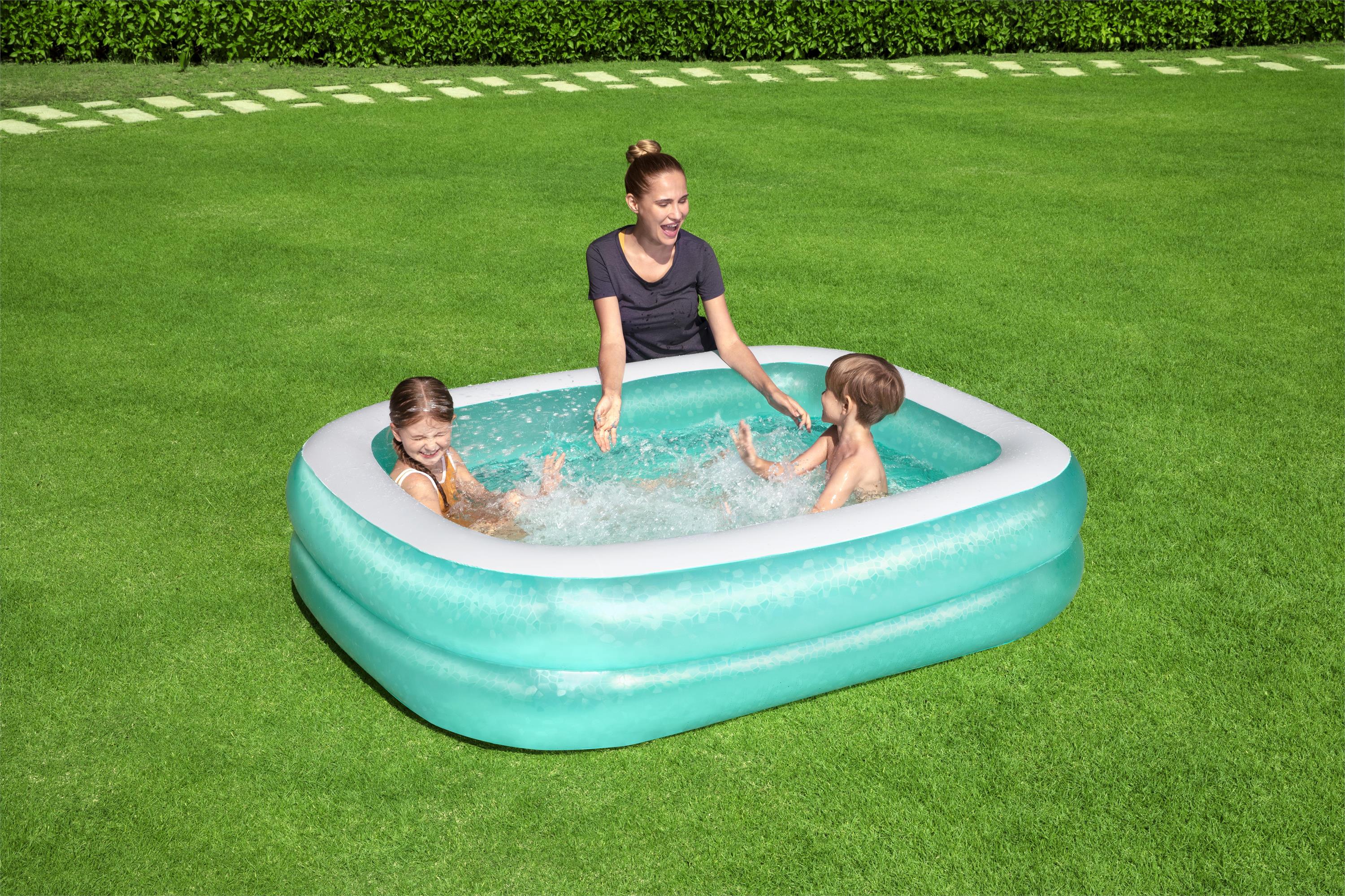 Piscina gonflabila BESTWAY, dreptunghiulara, 201 x 150 x 51 cm, 450 L  
