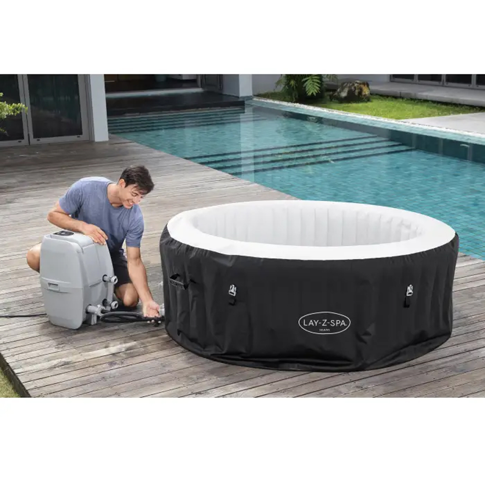 Piscina cu hidromasaj BESTAWAY Lay-Z, 4 persoane, 180 x 66 cm, 669 l