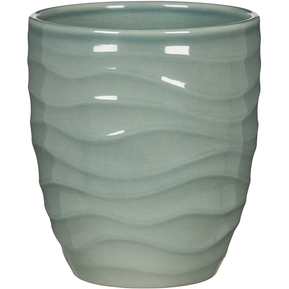 Ghiveci flori SCHEURICH, ceramica, D 15 cm, verde deschis