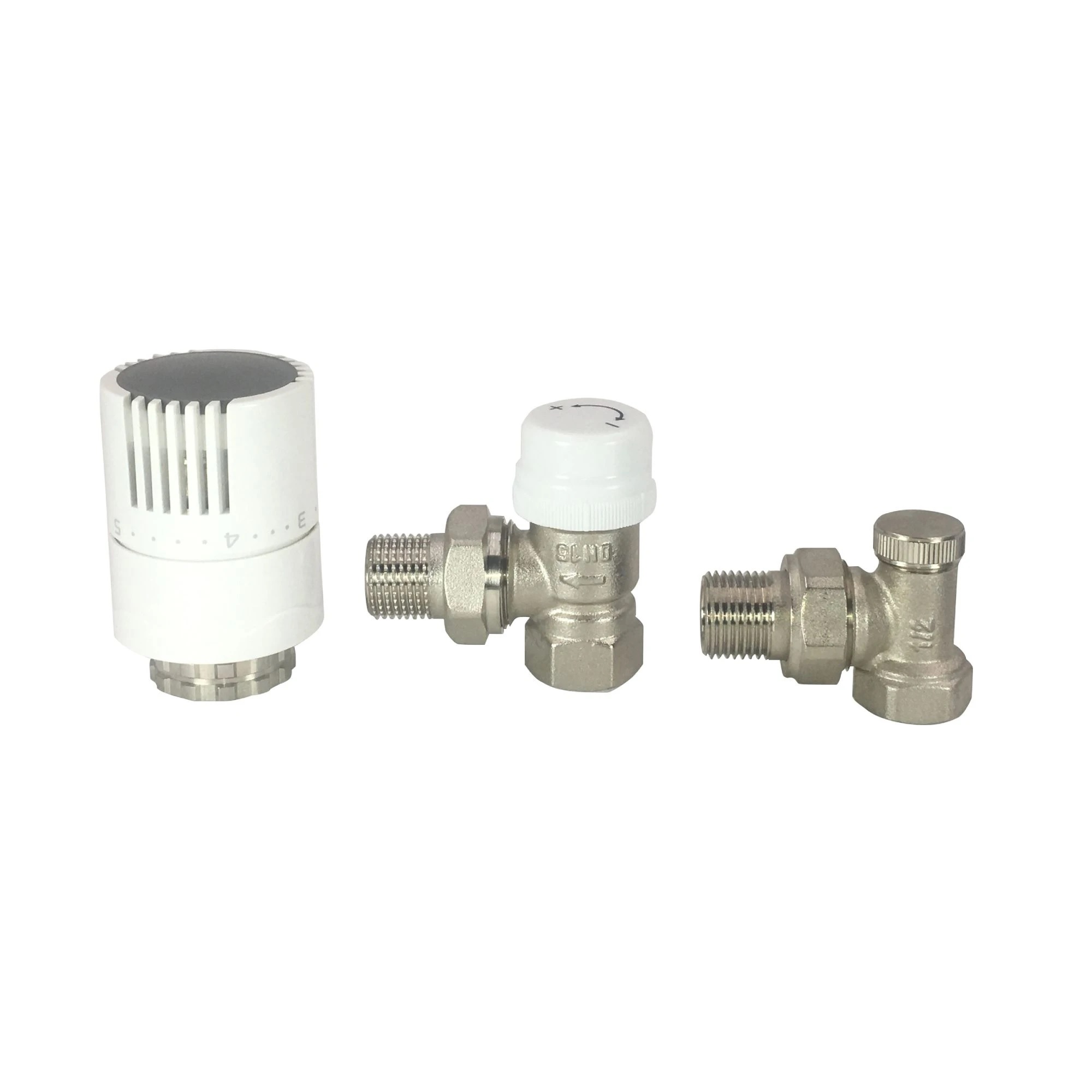 Set robineti si termostat Kruger KR-3D, tur-retur, 1/2"