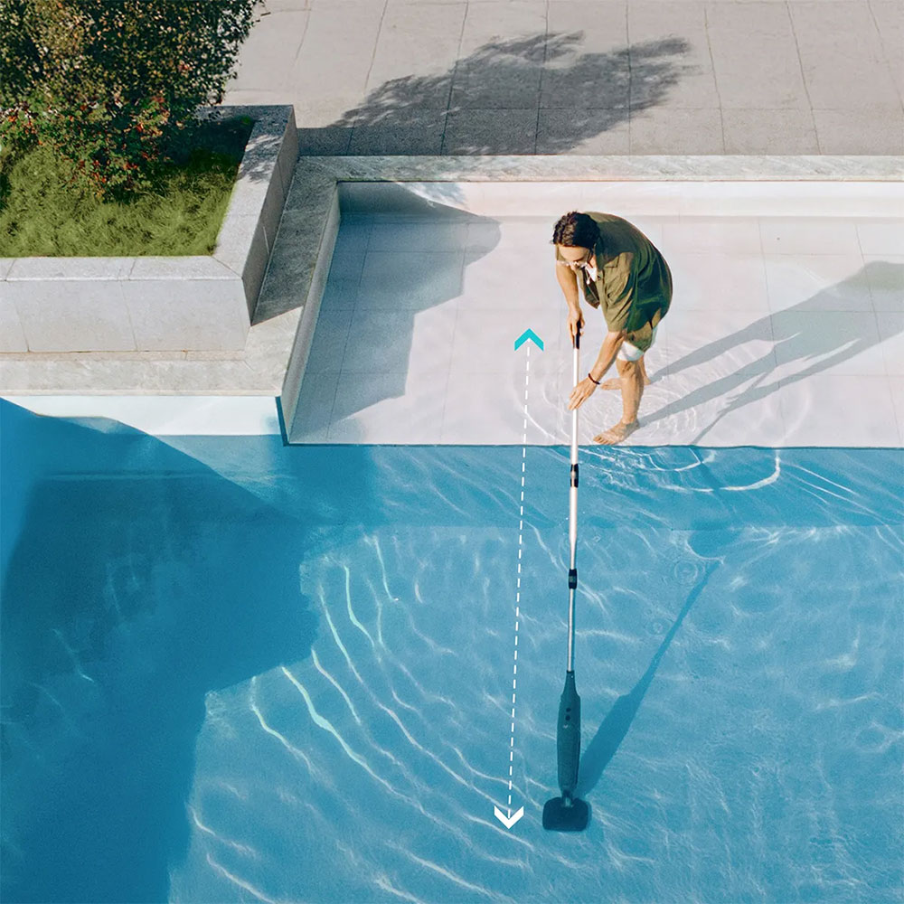 Aspirator pentru piscina AIPER Pilot X1, fara fir, autonomie 45 min, 40W, gri