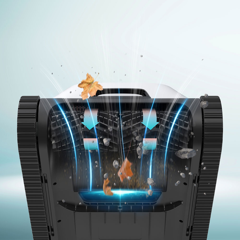 Robot pentru curatat piscina AIPER Scuba N1, fara fir, autonomie 180 min, 150mp, 75W, alb