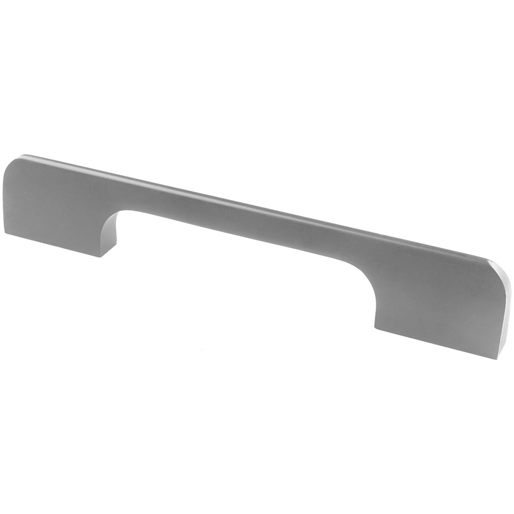 Maner 128, aluminiu, 14.8 x 1 x 2.5 cm, argintiu mat