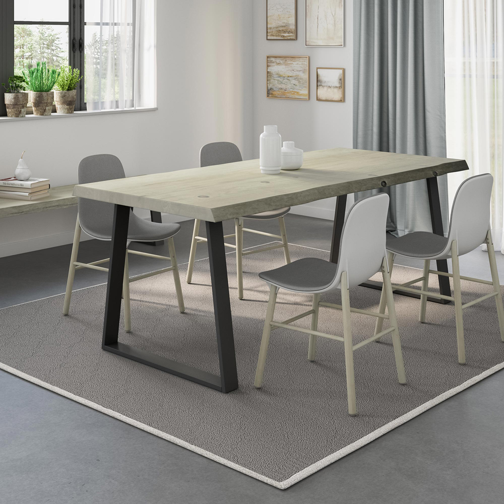Picior masa stil industrial, 78 x 71.2 x 8 cm, trapez, negru