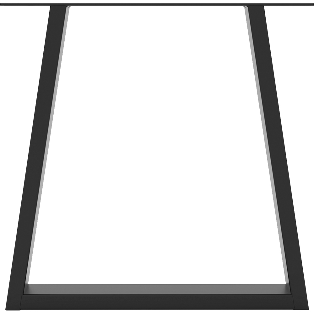 Picior masa stil industrial, 38 x 38.2 x 6 cm, trpapez, negru