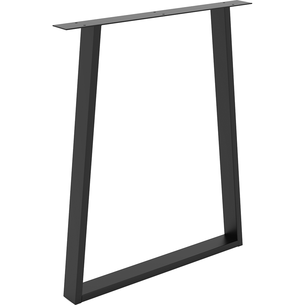 Picior masa stil industrial, 58 x 71.2 x 6 cm, trapez, negru