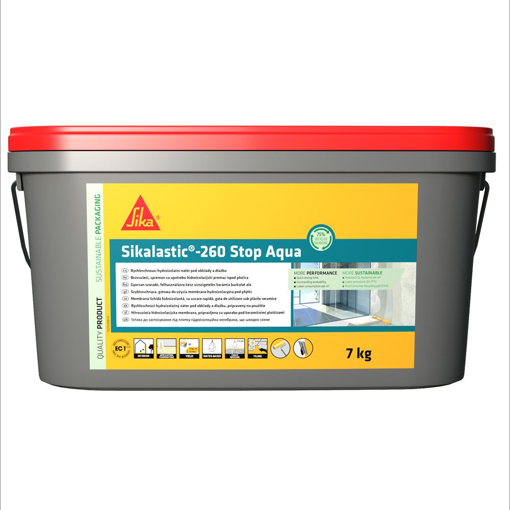 Hidroizolatie lichida SIKA Sikalastic-260 Stop Aqua C9254, 7Kg
