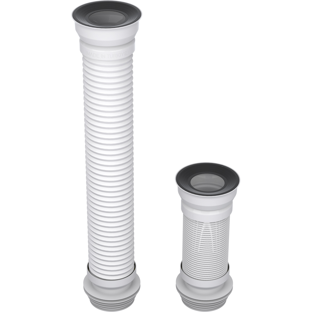 Racord WC extensibil WIRQUIN Essentiels 70950193, polipropilena, 320-600 mm, alb