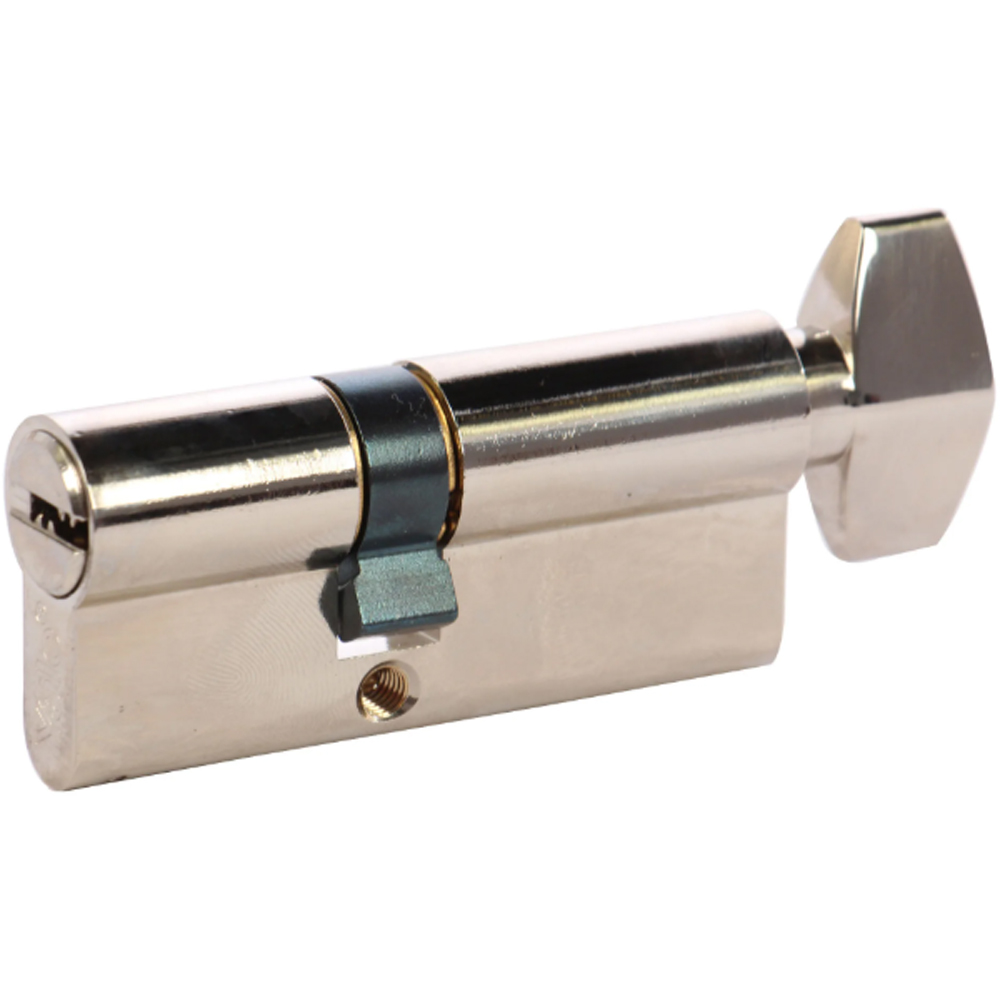 Cilindru de siguranta YALE CA, 30 x 30 mm, nichel, CU BUTON 5 chei