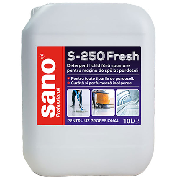 Solutie de curatare pardoseli SANO Professional S-250 Fresh, 10 l
